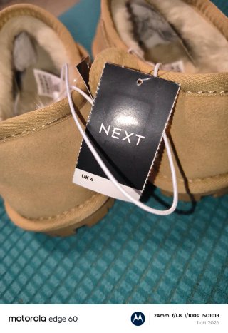 Pantofole NEXT in camoscio beige Unisex