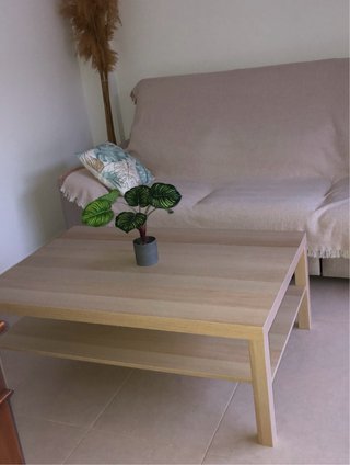 Mesa de centro Ikea madera clara