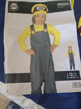Disfraz Minion niño Talla 5/6 años