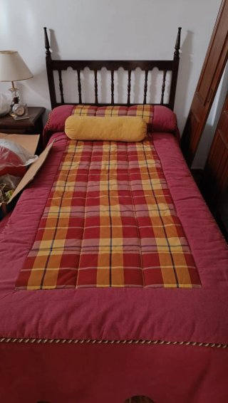 Juego 2 colchas cama 90