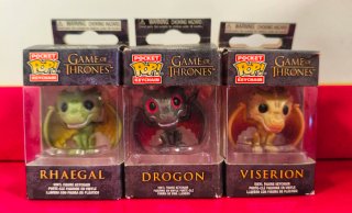 Set 3 Llaveros Funko Pop Game of Thrones