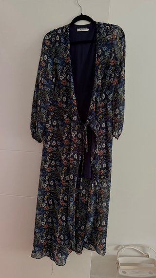 Vestido largo estampado floral