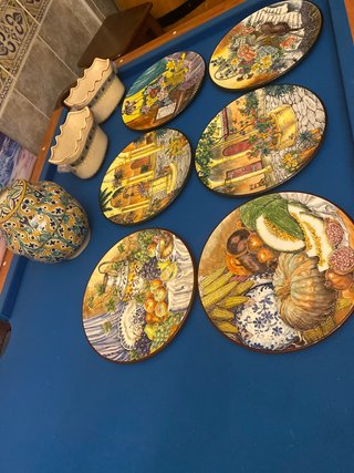 6 Piatti Decorativi e Vasi