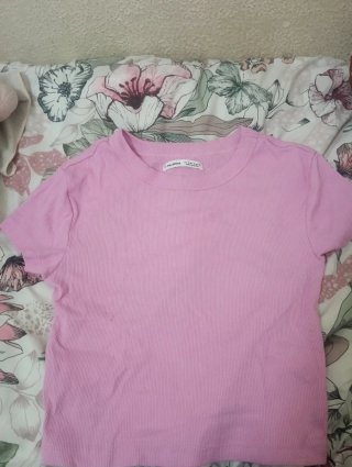 Camiseta Rosa Pull&Bear Talla M