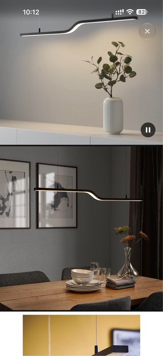 Lámpara de techo Ikea PILSKOTT negra