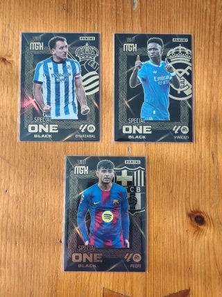 Pack 3 Cartas Panini Special One Black
