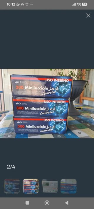 3 Confezioni Minilucciole LED Bianche
