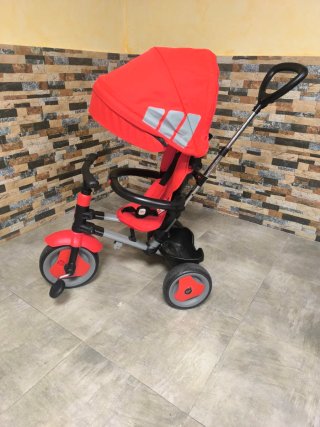 Triciclo Infantil con Capota Rojo