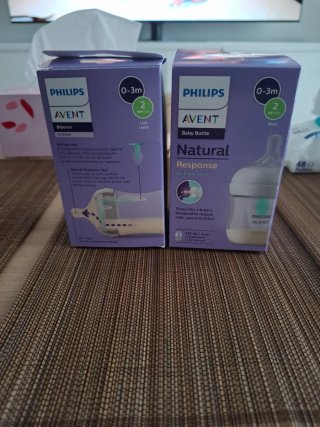 2 Biberones Philips Avent Natural Response 0-3m