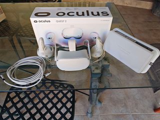 Meta Oculus Quest 2 + Kit VR Cover + Cable Link