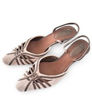Bottega Veneta Zapatos Talla 36.5 Beige/Marrón
