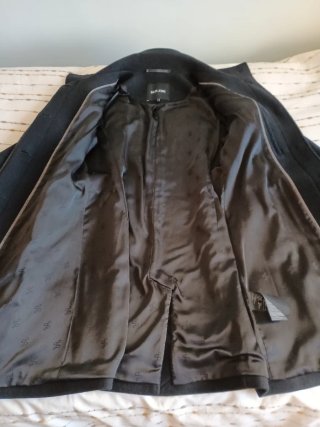 Abrigo Salsa Jeans Negro Mujer