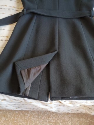 Abrigo Salsa Jeans Negro Mujer