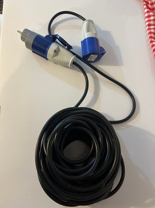 Cable Caravana/Camper con Enchufe Azul