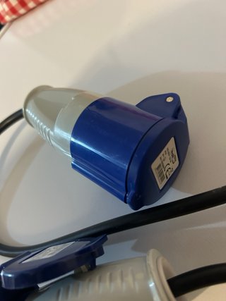 Cable Caravana/Camper con Enchufe Azul