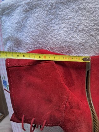Botines Zara de Ante Rojo Talla 41