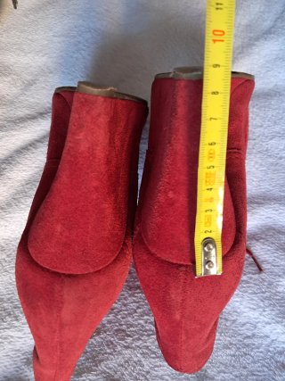 Botines Zara de Ante Rojo Talla 41