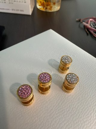 Pendientes Titanio y Swarovski