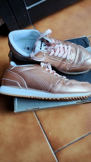 Scarpe Diadora donna oro/rosa n.38
