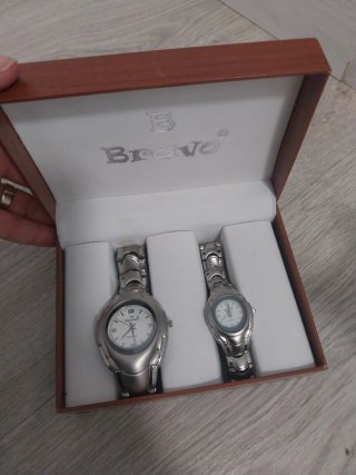 Set de 2 Relojes Bravo Plateados