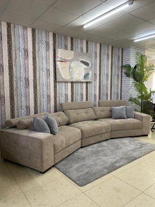 Sofá modular Palm beige y gris