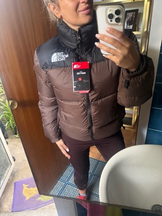 Abrigo The North Face Nupste Marrón y Negro