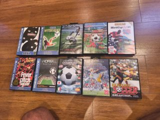 Lote 10 Juegos Fútbol Mega Drive