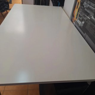 Mesa extensible comedor madera blanca