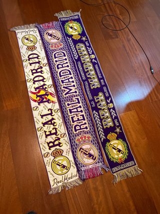 Lote 3 Bufandas Real Madrid