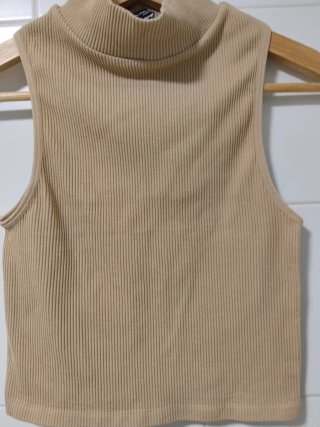 Crop top Zara beige