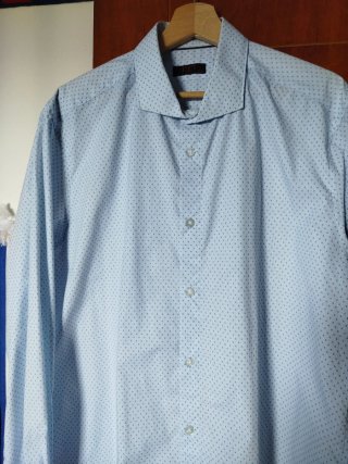 Camisa Milano Azul Estampada Talla XL