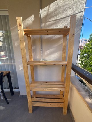 Estantería de madera 4 baldas