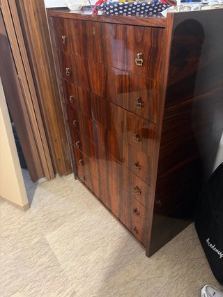 Cassettiera vintage in legno