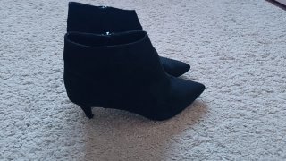 Botines Mango Tacón Negro Talla 36