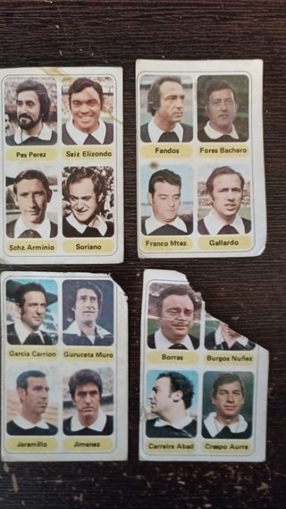3 Cromos Árbitros Fútbol en Acción 1977