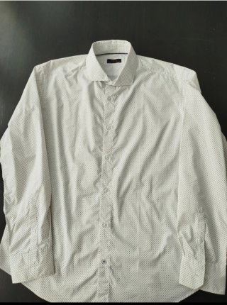Camisa Milano Blanca Estampada Talla XL