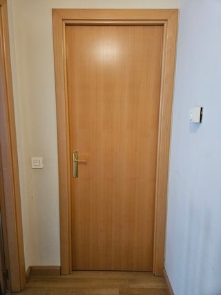 Puerta interior madera con cristal