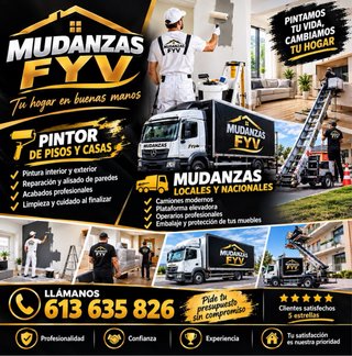 Grua plataforma de mudanzas