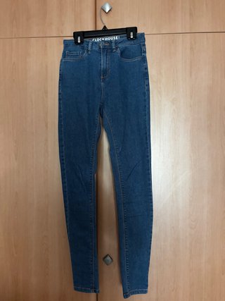 Pantalones pitillo Clockhouse azules