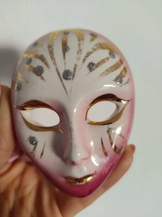 Máscara Veneciana Decorativa Vintage pintado mano