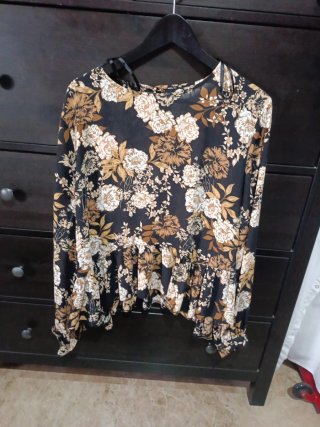 Camisa fluida estampada