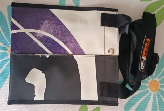 Bolso Yucca Morado y Blanco