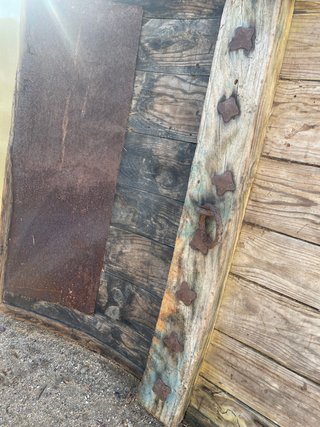 Trillo de madera antiguo