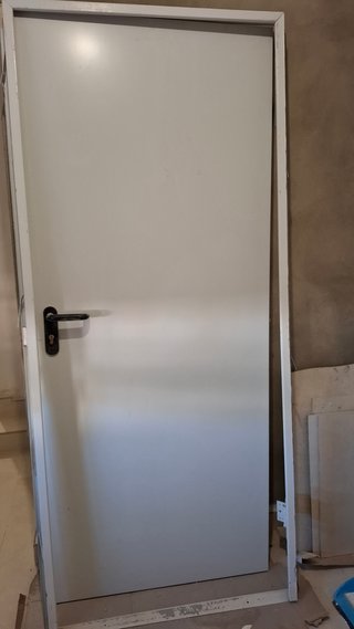 Puerta Cortafuegos Blanca para Garaje