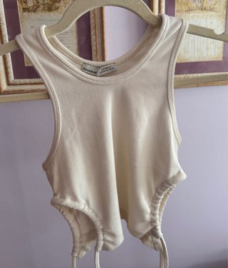 Camiseta de tirantes Pull&Bear beige