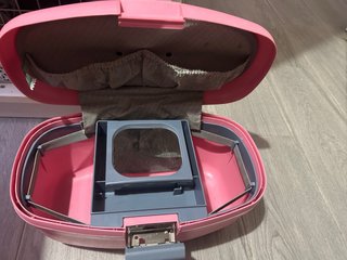 Neceser maquillaje o viaje rosa y gris