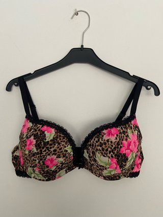 Sujetador con Relleno Flores y Leopardo N. York