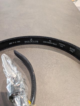 Cinturón de hombre negro Polo Club talla 120 nuevo