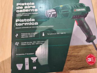 Atornilladora y pistola aire caliente Parkside