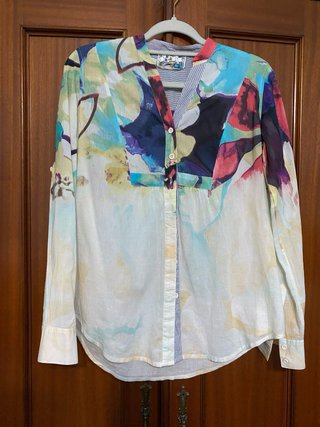 Blusa Desigual Talla M Estampado Multicolor